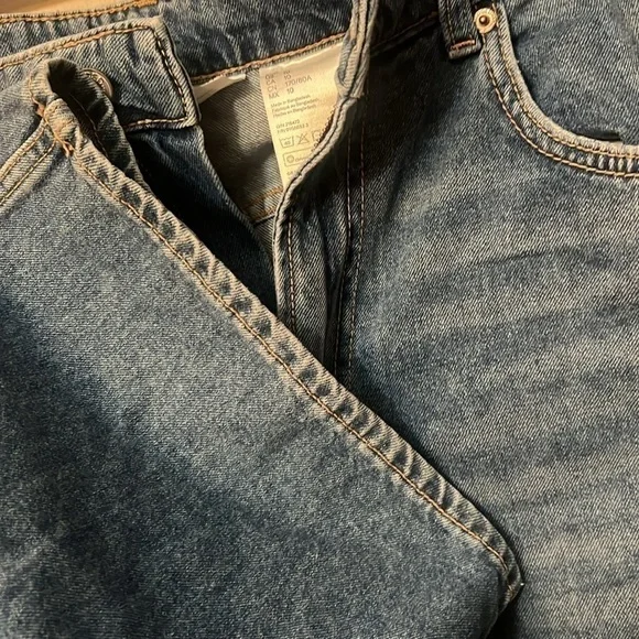 Divided blue jeans distress oversize wide leg grunge y2k retro - Picture 7 of 9